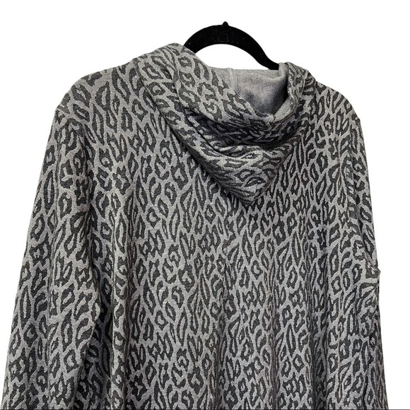 Soft Surroundings Lyra Jacket Grey Animal Leopard Print Size L Large - Picture 5 of 8